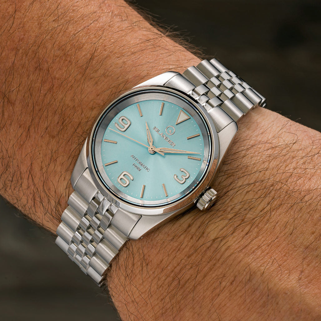 Islander Manhasset 36mm Automatic Watch with Ice Blue Dial #ISL