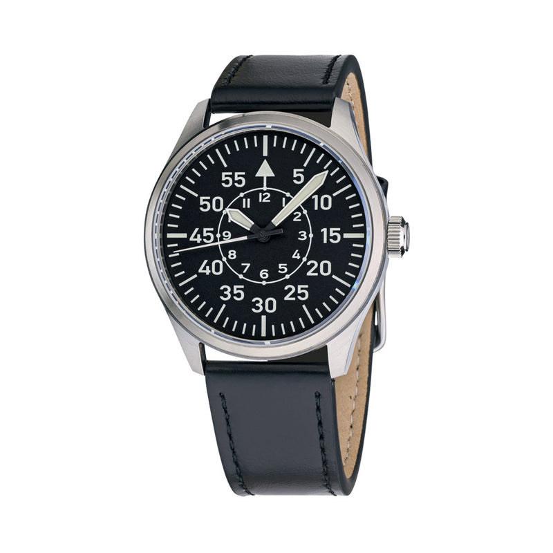Islander Aviator Automatic Watch with Leather Strap and an Anti-Reflective Sapphire Crystal #ISL-15