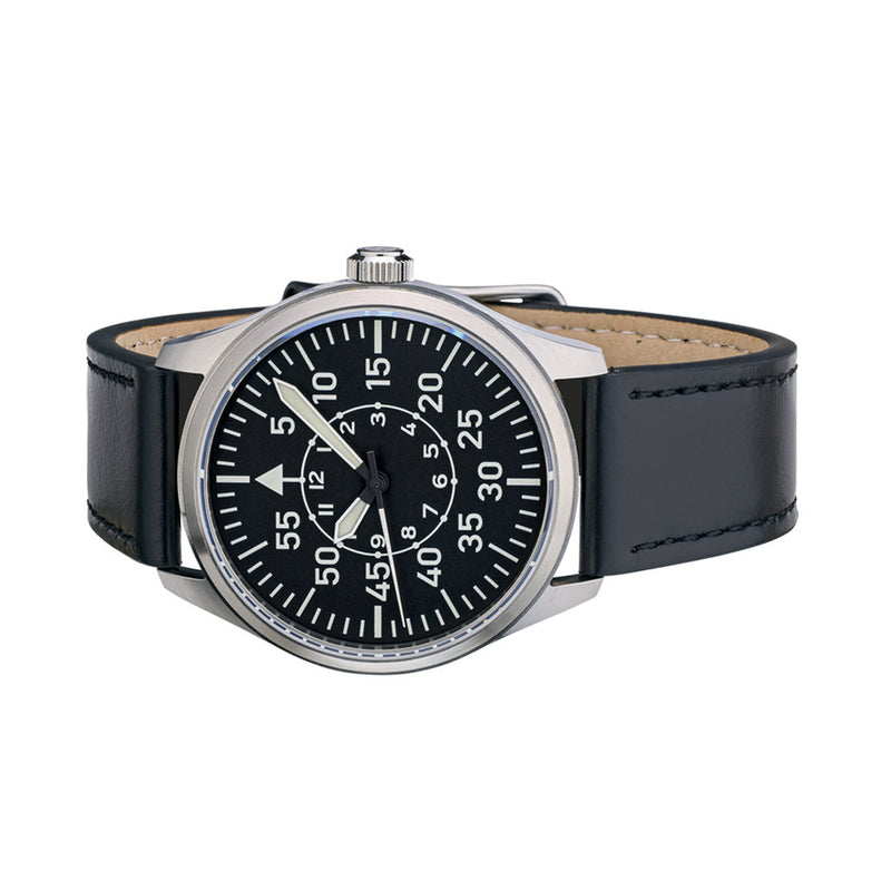 Islander Aviator Automatic Watch with Leather Strap and an Anti-Reflective Sapphire Crystal #ISL-15