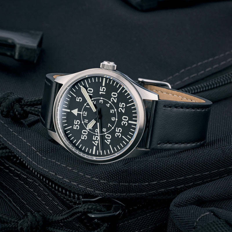 Islander Aviator Automatic Watch with Leather Strap and an Anti-Reflective Sapphire Crystal #ISL-15