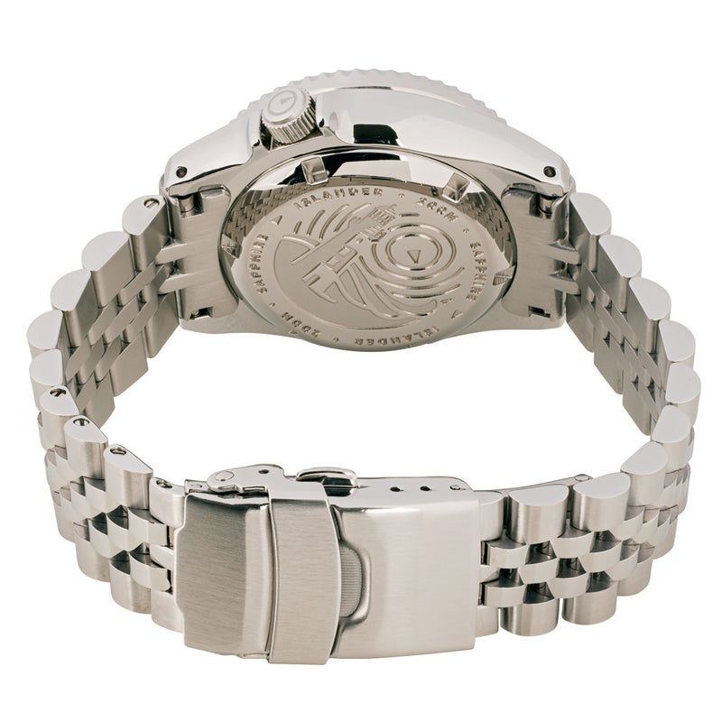 Islander 38mm Automatic "Batman" Dual Time Dive Watch #ISL-150 back