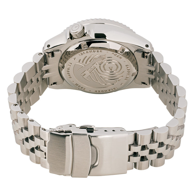 Islander 38mm Automatic "Batman" Dual Time Dive Watch #ISL-150 back
