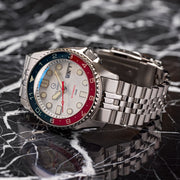 Islander 38mm Automatic "PAN AM" Dual Time Dive Watch #ISL-151 lifestyle