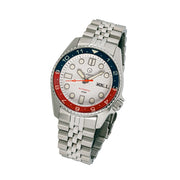 Islander 38mm Automatic "PAN AM" Dual Time Dive Watch #ISL-151 tilt