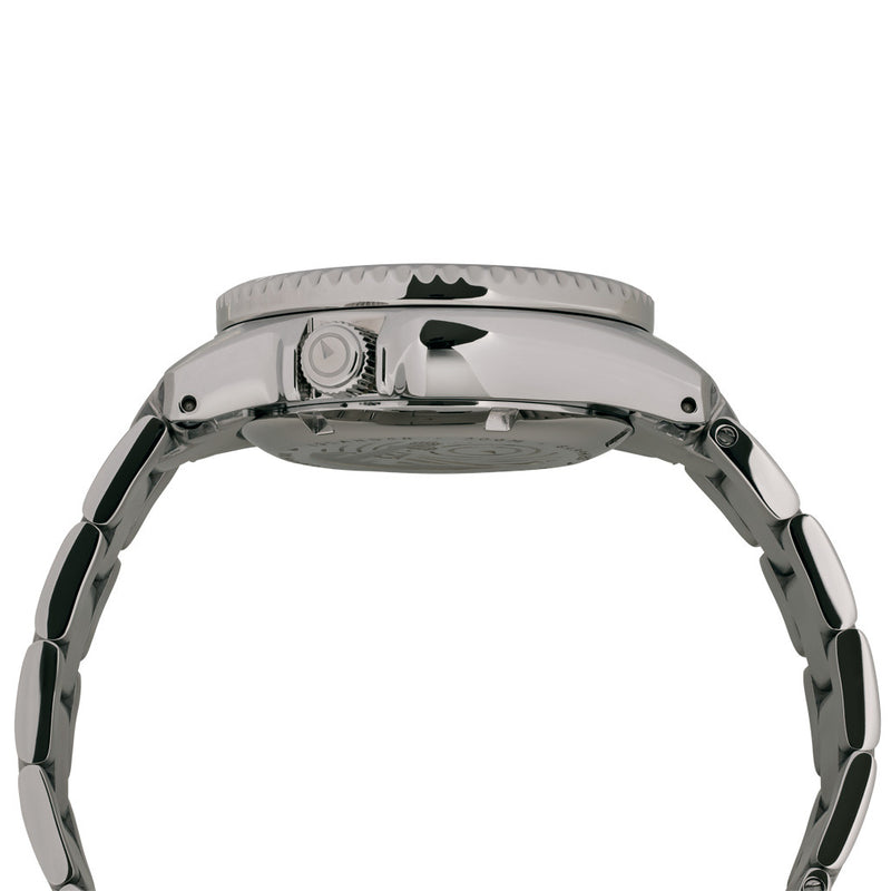 Islander 38mm Automatic "Root Beer" Dual Time Dive Watch #ISL-152 crown