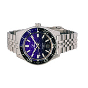 Islander Northport Hi-Beat Automatic Dive Watch with Black and Purple Ripple Dial #ISL-157 side