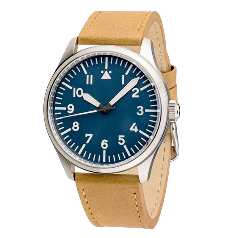 Islander Aviator Automatic Watch with Leather Strap and an Anti-Reflective Sapphire Crystal #ISL-16