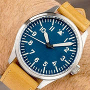 Islander Aviator Automatic Watch with Leather Strap and an Anti-Reflective Sapphire Crystal #ISL-16