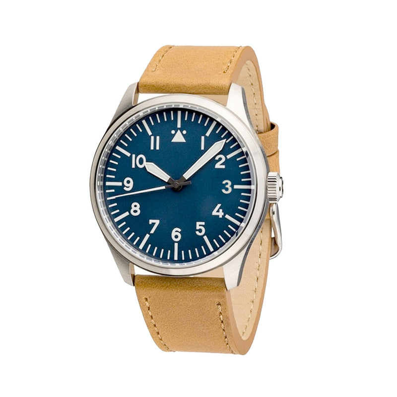 Islander Aviator Automatic Watch with Leather Strap and an Anti-Reflective Sapphire Crystal #ISL-16