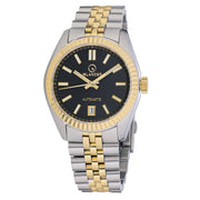 Islander Brookville Hi-Beat Automatic Two-Tone Dress Watch with Black Dial #ISL-162