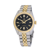 Islander Brookville Hi-Beat Automatic Two-Tone Dress Watch with Black Dial #ISL-162