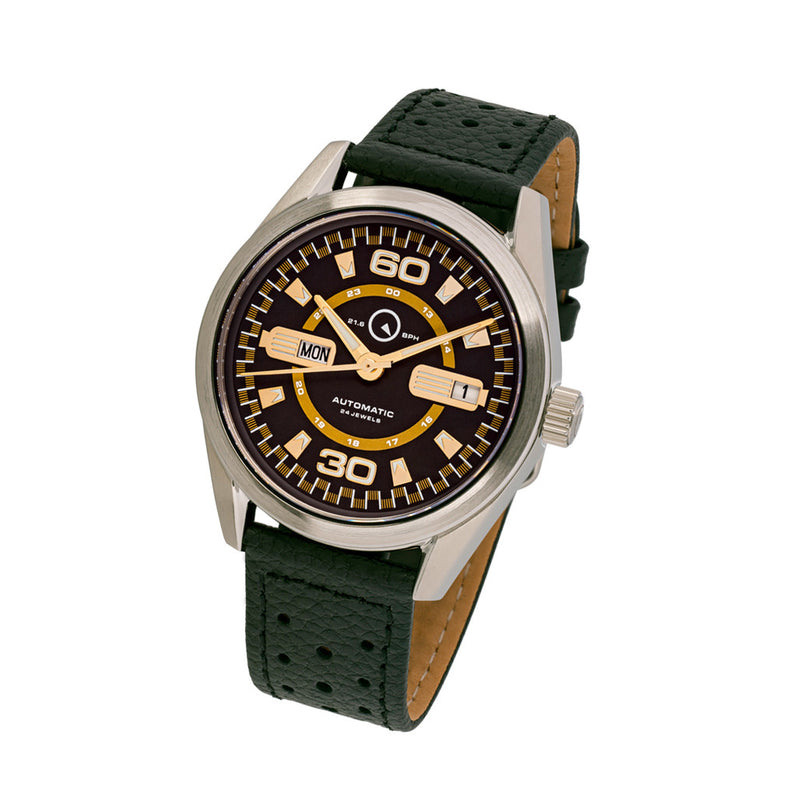 Islander DPA Automatic Watch with Black and Gold Dial #ISL-163 tilt