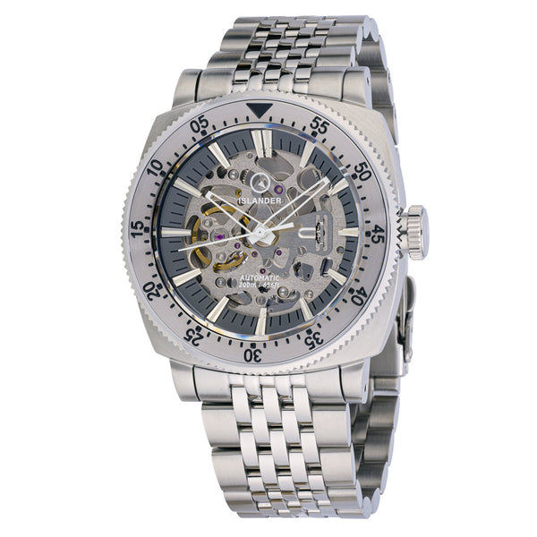 Islander Baiting Hollow Steel Skeleton Dive Watch #ISL-166