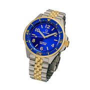 Islander Roslyn Two-Tone Dive Watch with Radiant Blue Dial #ISL-167 tilt