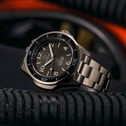 Islander Roslyn Gun Metal Dive Watch with Black Dial #ISL-168 lifestyle
