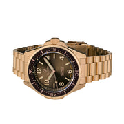 Islander Roslyn Rose Gold Dive Watch with Chocolate Brown Dial #ISL-169 side