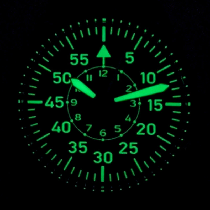 Islander Aviator Automatic Watch with Leather Strap and an Anti-Reflective Sapphire Crystal #ISL-17