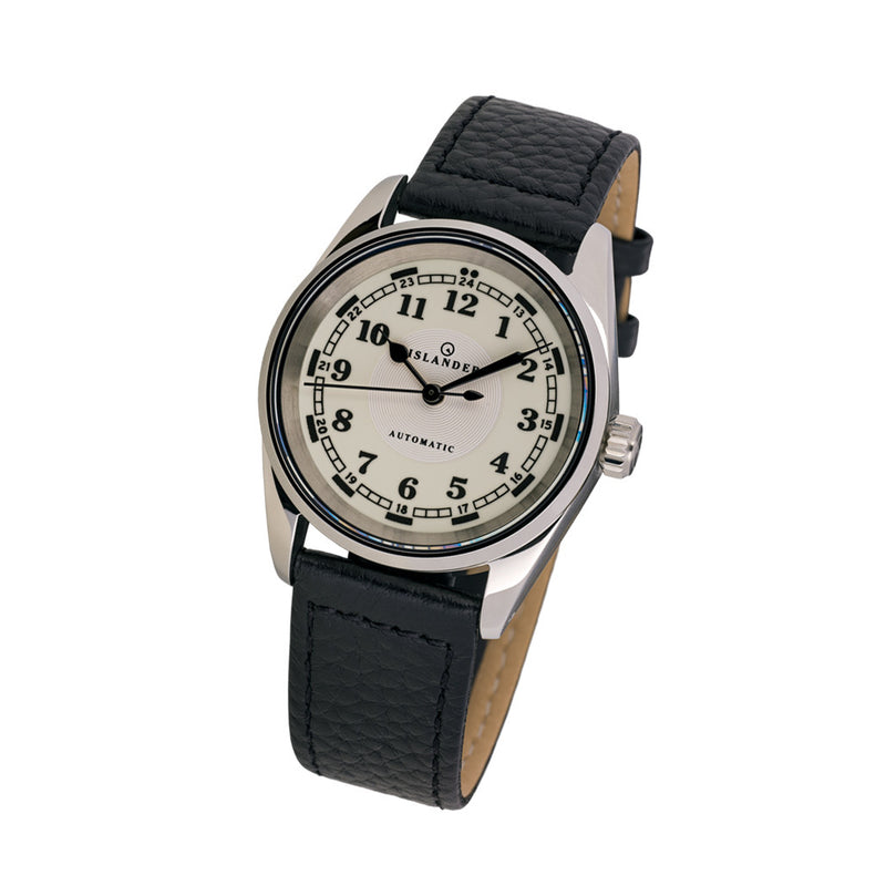 Islander Penn Automatic Railroad Watch with Lume Dial #ISL-170 tilt