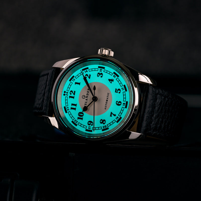 Islander Penn Automatic Railroad Watch with Lume Dial #ISL-170 lume