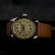 Islander Penn Automatic Railroad Watch with Vintage Gold Dial #ISL-171 lume