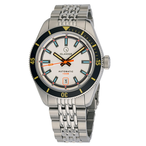 Islander Port Jefferson Skin Diver Automatic Watch with White Dial #ISL-176 zoom