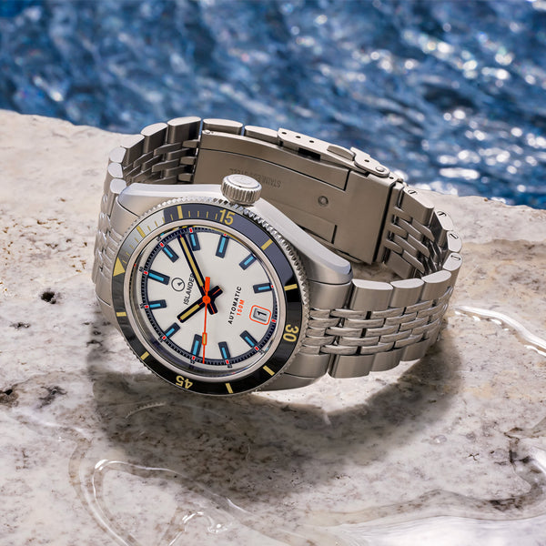 Islander Port Jefferson Skin Diver Automatic Watch with White Dial #ISL-176 lifestyle