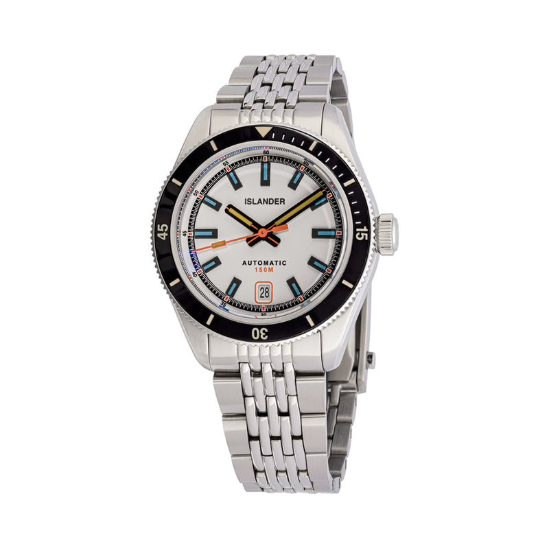 Islander Port Jefferson Skin Diver Automatic Watch with White Dial #ISL-176