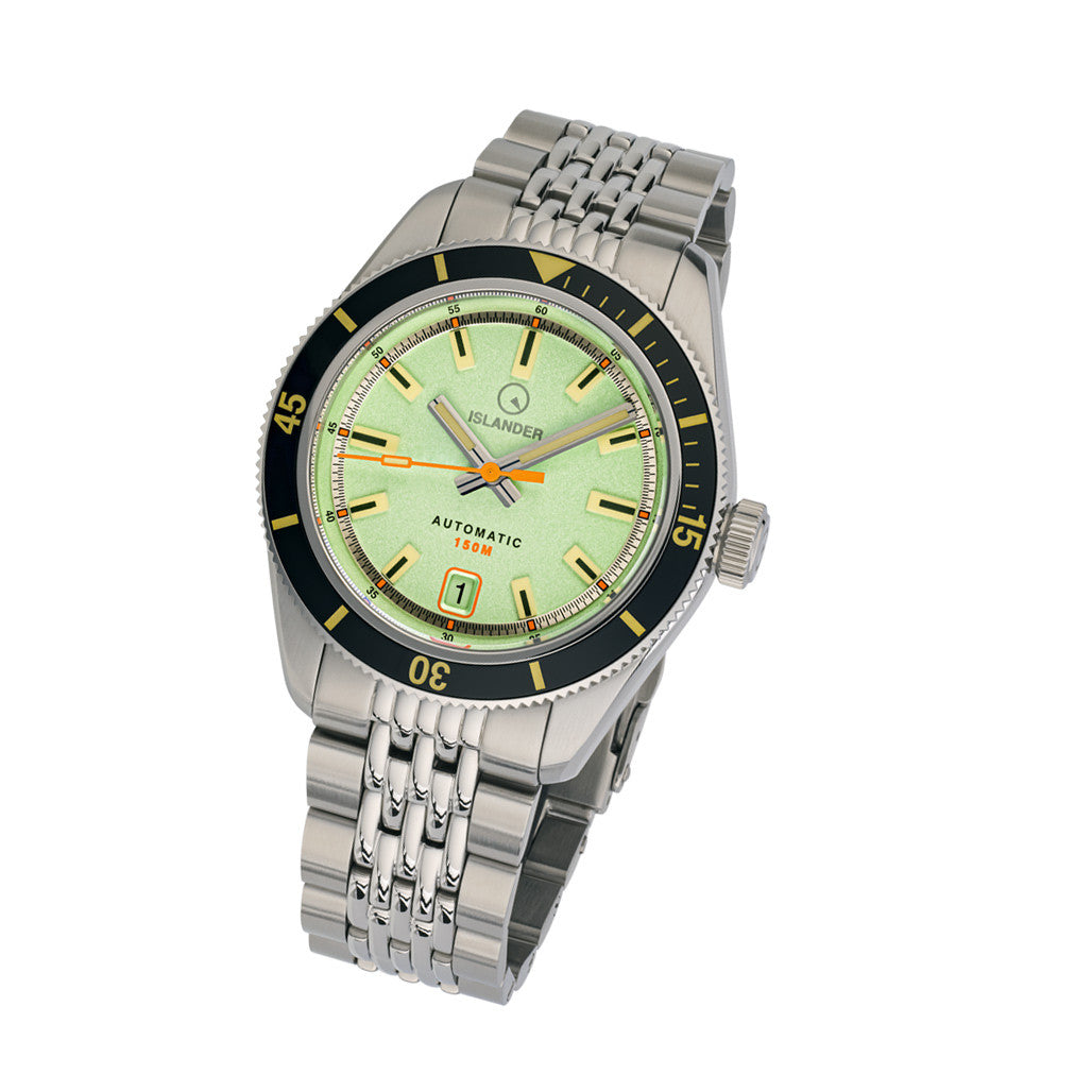 ベリンジャー Islander Port Jefferson Skin Diver Automatic Watch with Caribbean