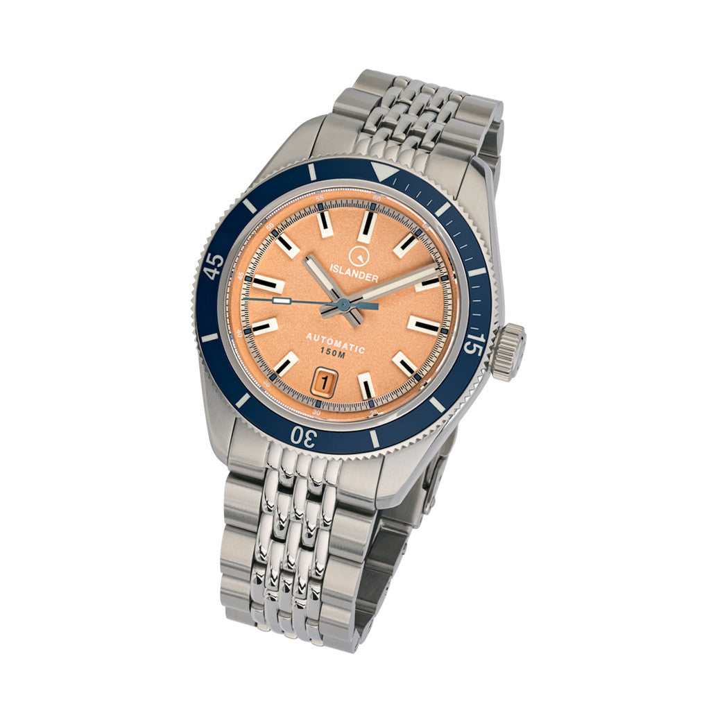 Islander Port Jefferson Skin Diver Automatic Watch with Sun Faded