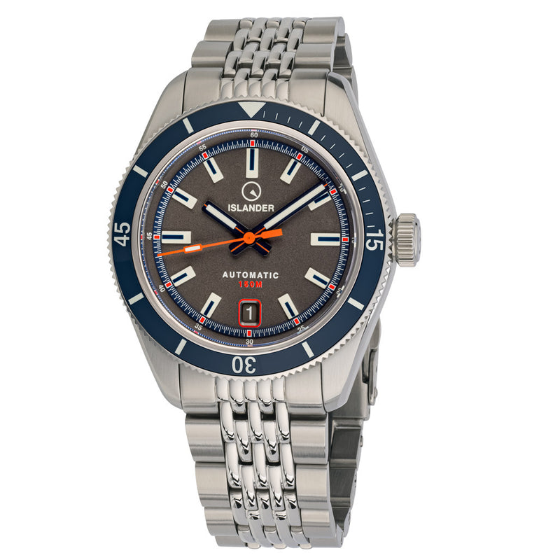 Islander Port Jefferson Skin Diver Automatic Watch with Charcoal Dial #ISL-179 zoom