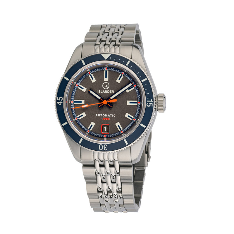 Islander Port Jefferson Skin Diver Automatic Watch with Charcoal Dial #ISL-179