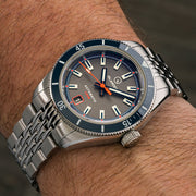 Islander Port Jefferson Skin Diver Automatic Watch with Charcoal Dial #ISL-179 wrist