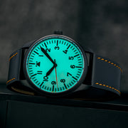 Islander DLC Aviator Automatic Watch with Full Lume A-Dial #ISL-181 lume