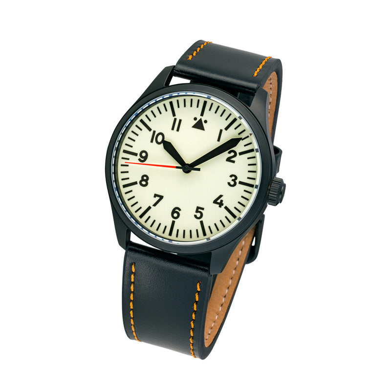 Islander DLC Aviator Automatic Watch with Full Lume A-Dial #ISL-181 tilt