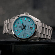 Islander Upper Brookville Hi-Beat Automatic Dress watch with Blue Birch Dial #ISL-183