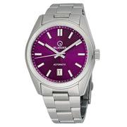 Islander Upper Brookville Hi-Beat Automatic Dress watch with Sunburst Purple Dial #ISL-185 zoom