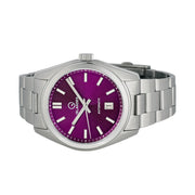 Islander Upper Brookville Hi-Beat Automatic Dress watch with Sunburst Purple Dial #ISL-185 side