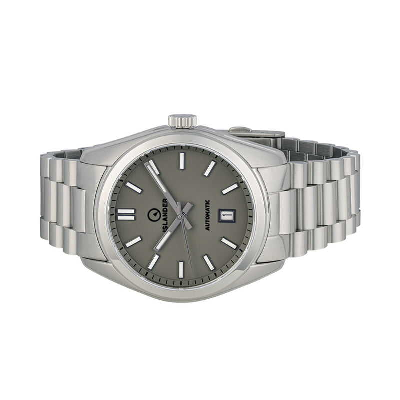 Islander Upper Brookville Hi-Beat Automatic Dress watch with Dark Gray Dial #ISL-186 side