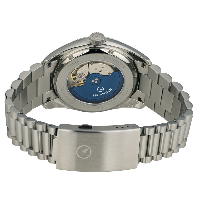 Islander Upper Brookville Hi-Beat Automatic Dress watch with Dark Gray Dial #ISL-186 back