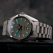 Islander Upper Brookville Hi-Beat Automatic Dress watch with Dark Gray Dial #ISL-186 lume