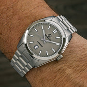 Islander Upper Brookville Hi-Beat Automatic Dress watch with Dark Gray Dial #ISL-186 wrist