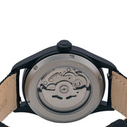 Islander Mitchel Automatic Field Watch with DLC Case and White Dial #ISL-189 back