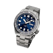 Islander Automatic Dive Watch with Bracelet, Double-Domed AR Sapphire Crystal, and Embossed Ceramic Bezel Insert #ISL-18
