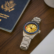 Islander Calabro GMT World Time Automatic Watch with Gold Dial #ISL-191 lifestyle