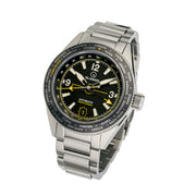 Islander Calabro GMT World Time Automatic Watch with Black Dial #ISL-192 tilt