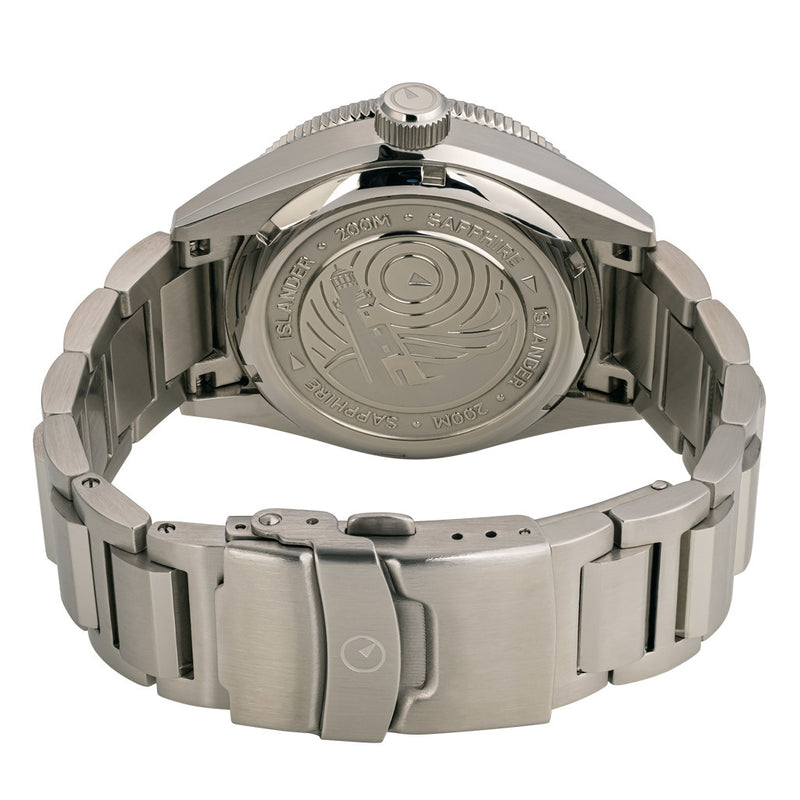 Islander Calabro GMT World Time Automatic Watch with Black Dial #ISL-192 back
