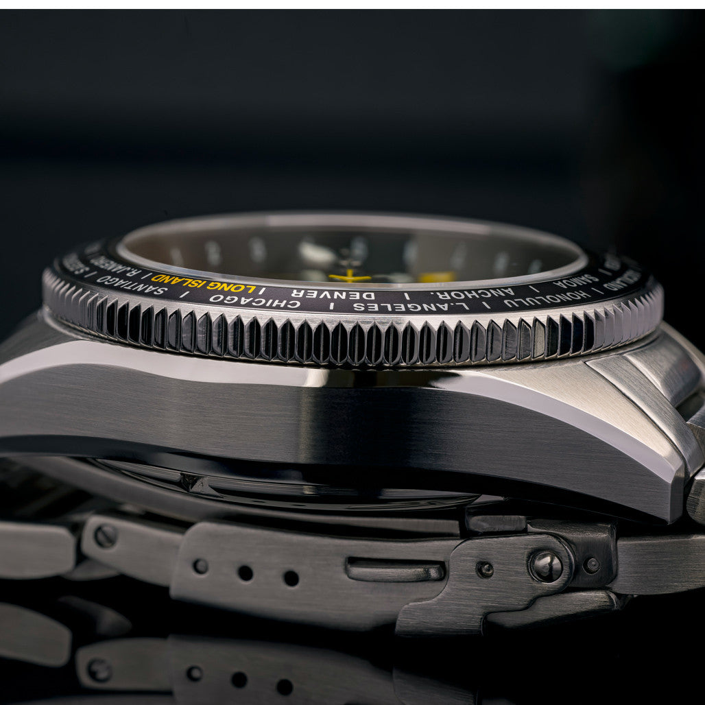 Islander Calabro GMT World Time Automatic Watch with Black Dial