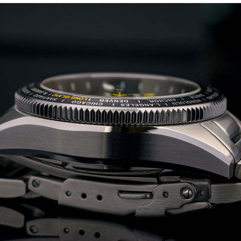 Islander Calabro GMT World Time Automatic Watch with Black Dial #ISL-192 lifestyle