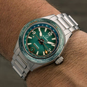 Islander Calabro GMT World Time Automatic Watch with Green Dial #ISL-193