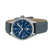 Islander Mitchel "DAY-T" Automatic Field Watch with Blue Dial and Day-Date Display #ISL-194 side